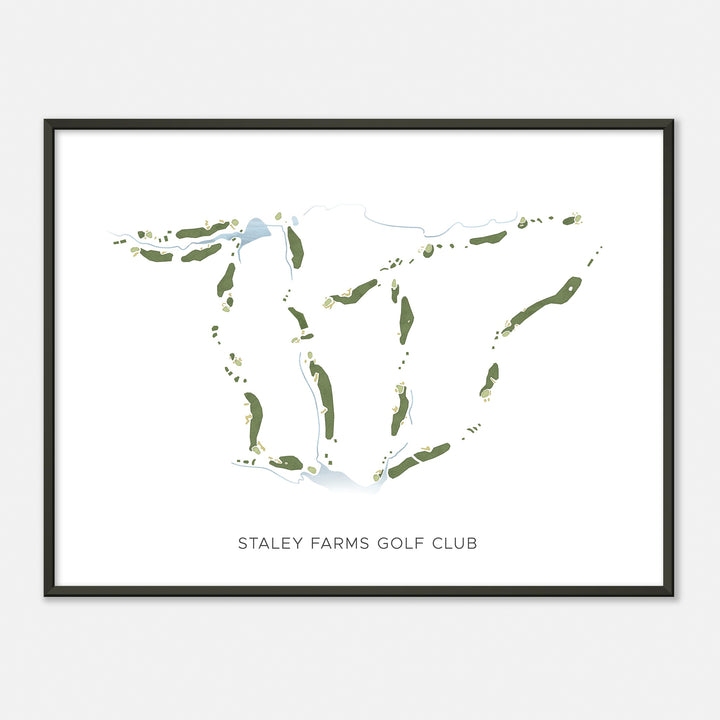 Print of Staley Farms Golf Club Modern Map
