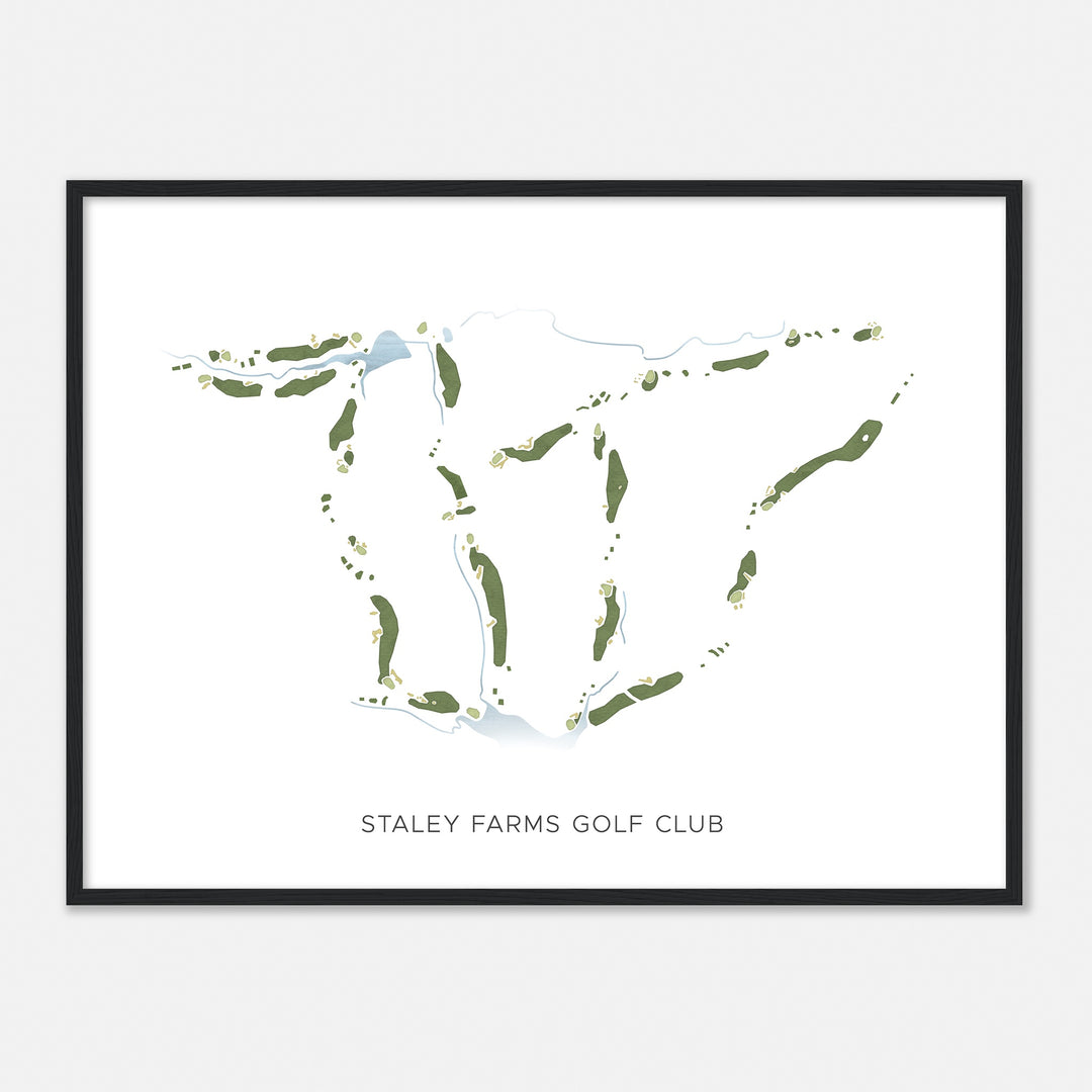 Print of Staley Farms Golf Club Modern Map
