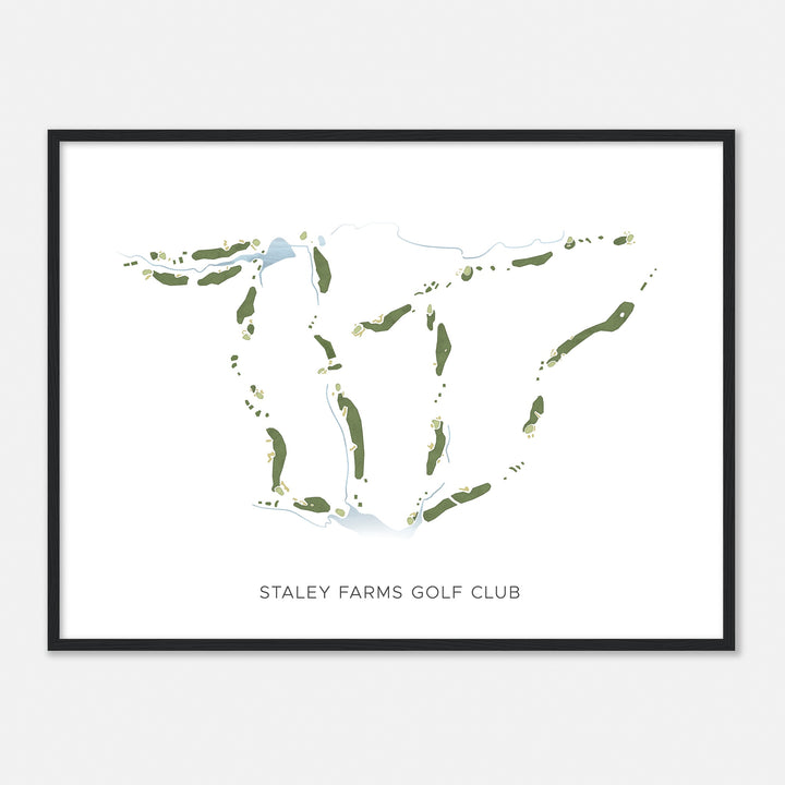 Print of Staley Farms Golf Club Modern Map
