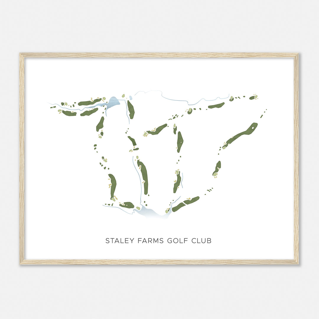 Print of Staley Farms Golf Club Modern Map