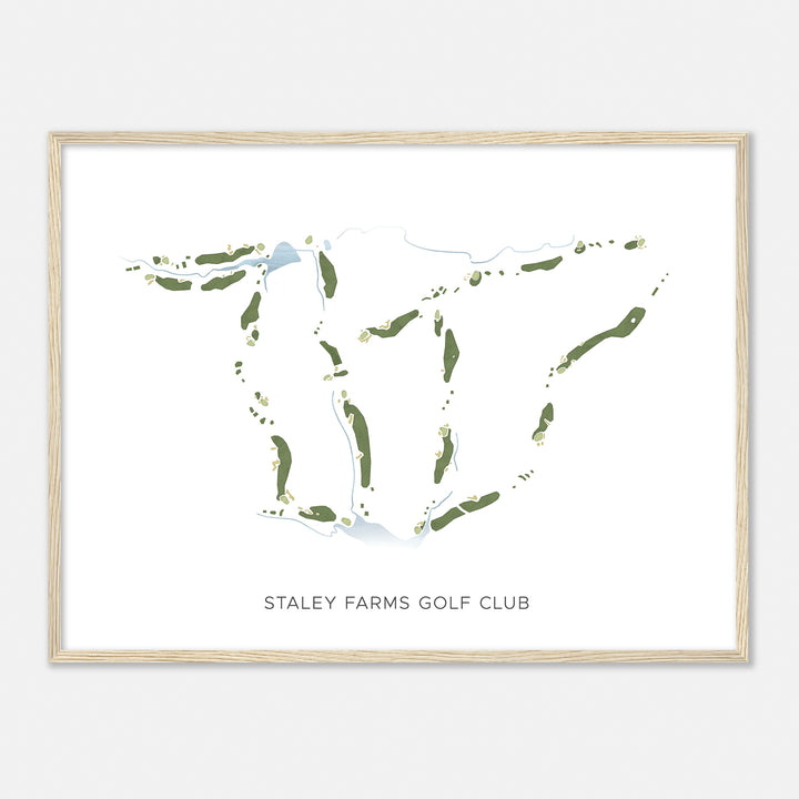 Print of Staley Farms Golf Club Modern Map