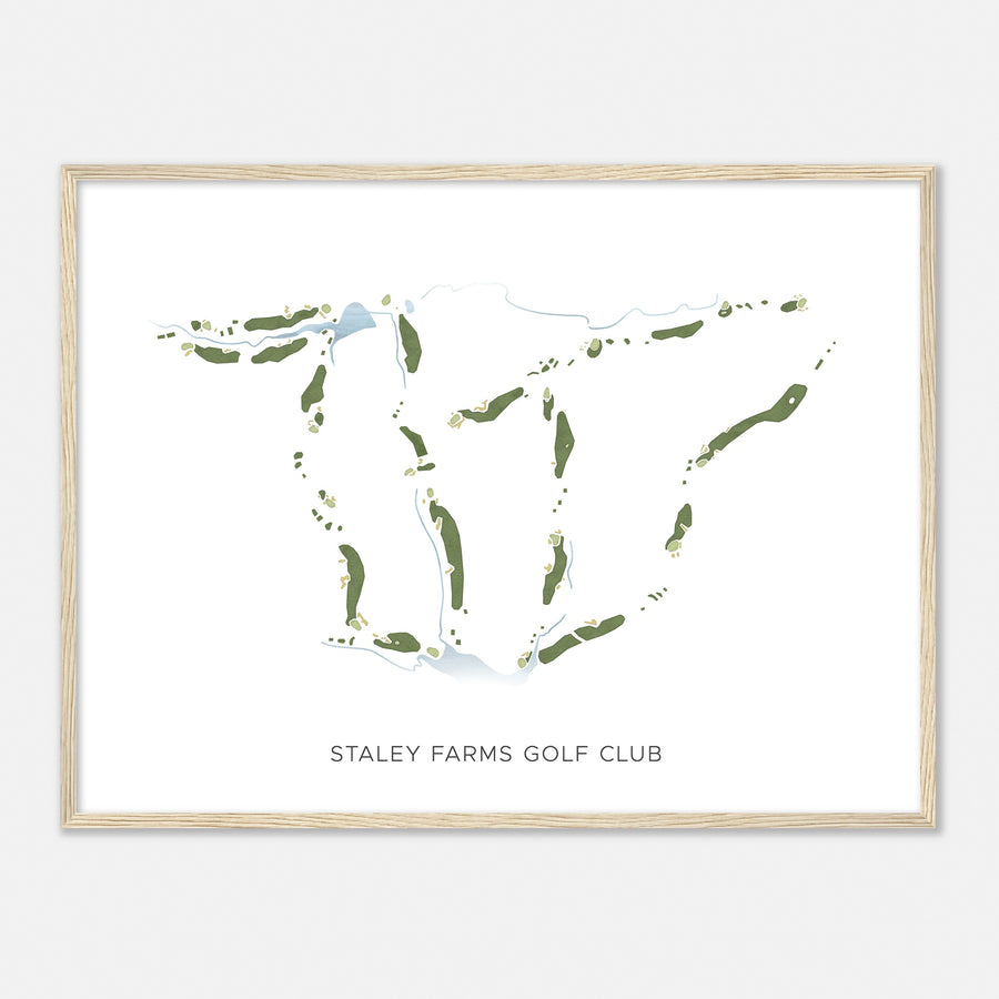 Print of Staley Farms Golf Club Modern Map