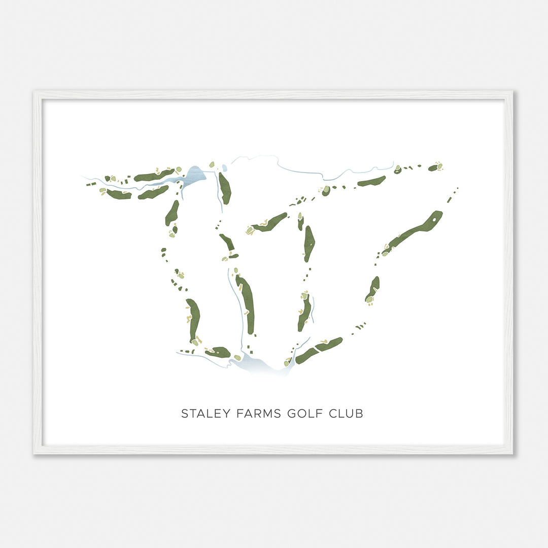 Print of Staley Farms Golf Club Modern Map