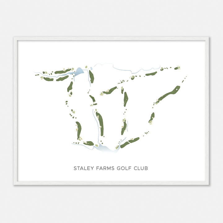 Print of Staley Farms Golf Club Modern Map