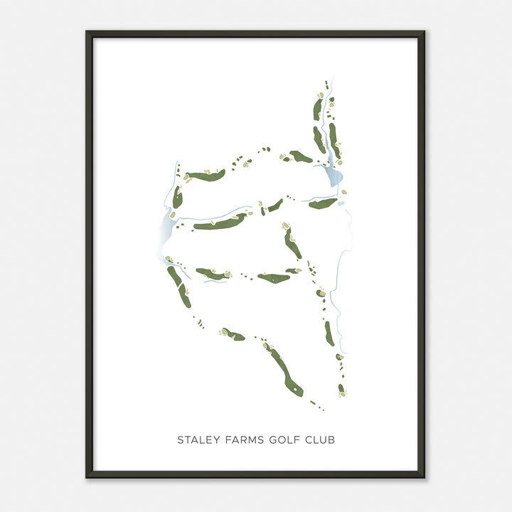 Print of Staley Farms Golf Club Modern Map