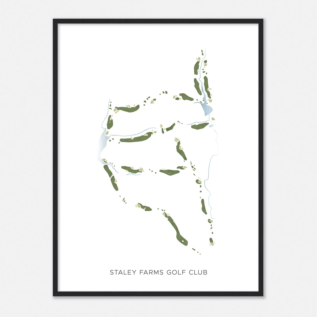 Print of Staley Farms Golf Club Modern Map