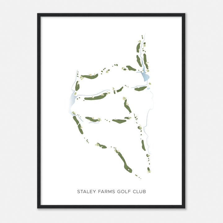 Print of Staley Farms Golf Club Modern Map