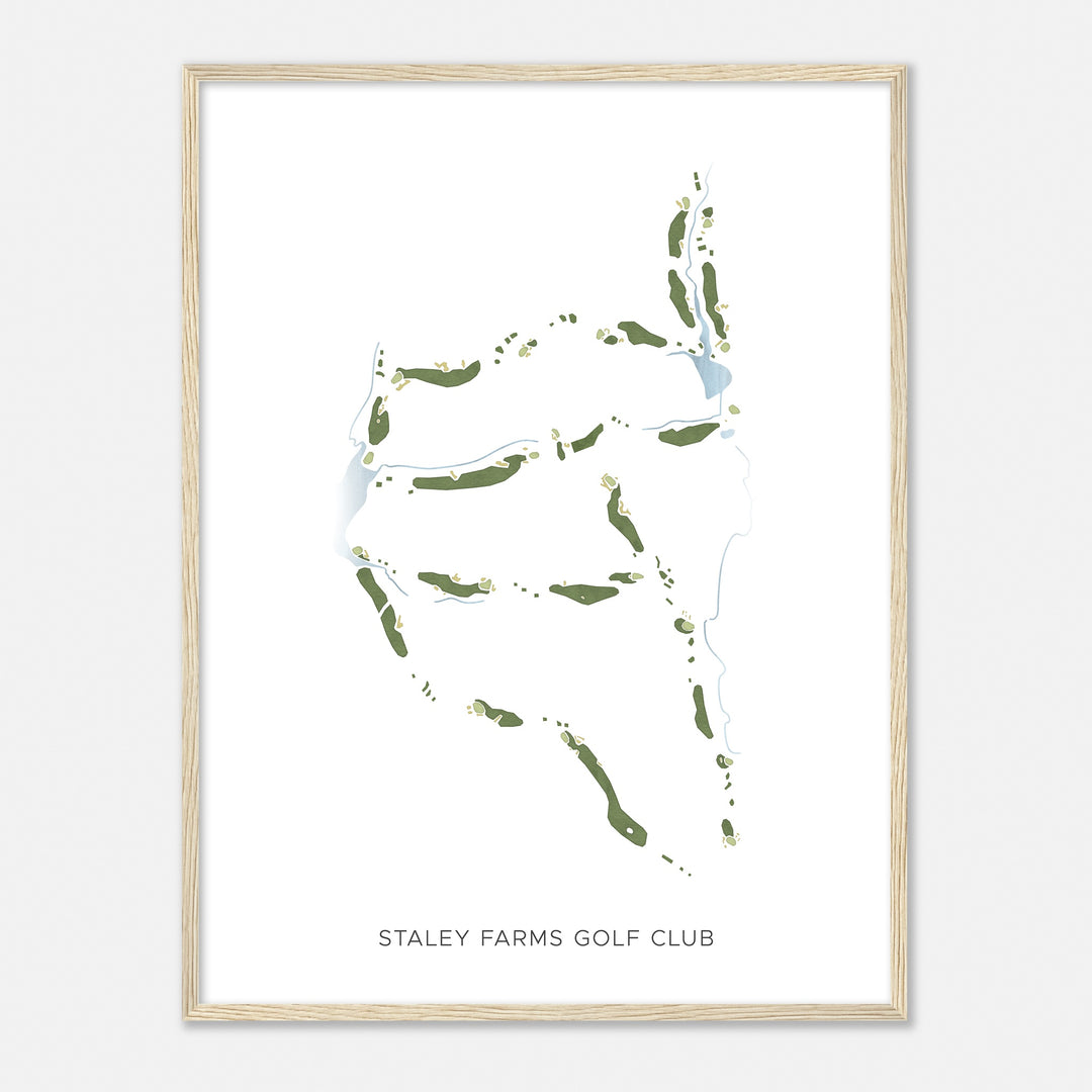 Print of Staley Farms Golf Club Modern Map