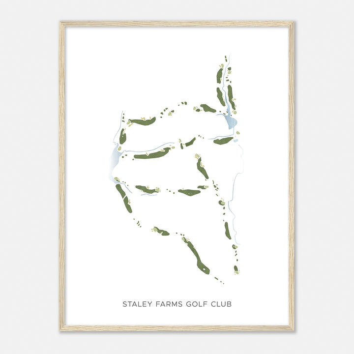 Print of Staley Farms Golf Club Modern Map