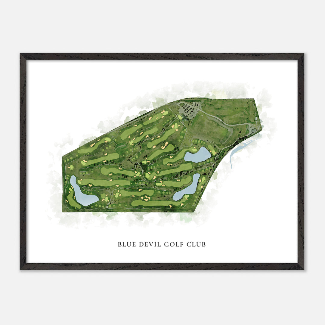 Print of Blue Devil Golf Club Classic Map