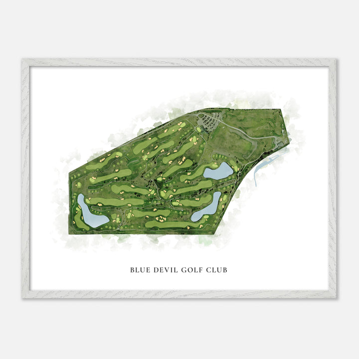 Print of Blue Devil Golf Club Classic Map
