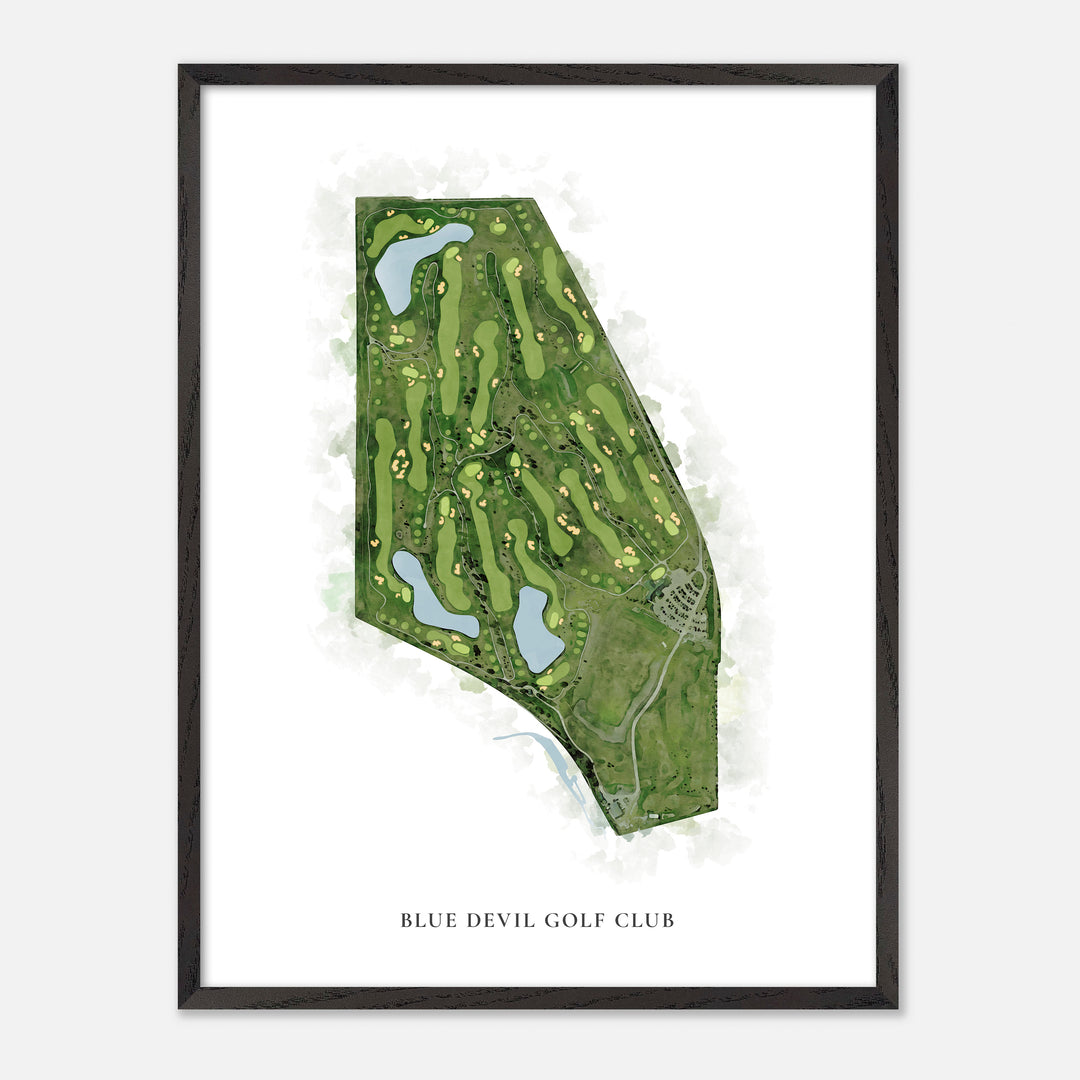 Print of Blue Devil Golf Club Classic Map