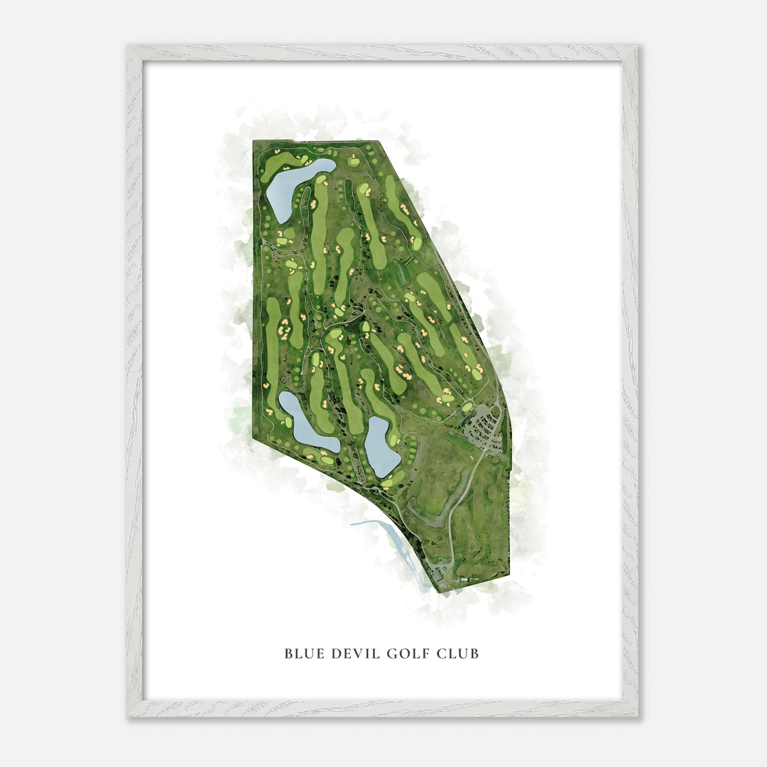 Print of Blue Devil Golf Club Classic Map