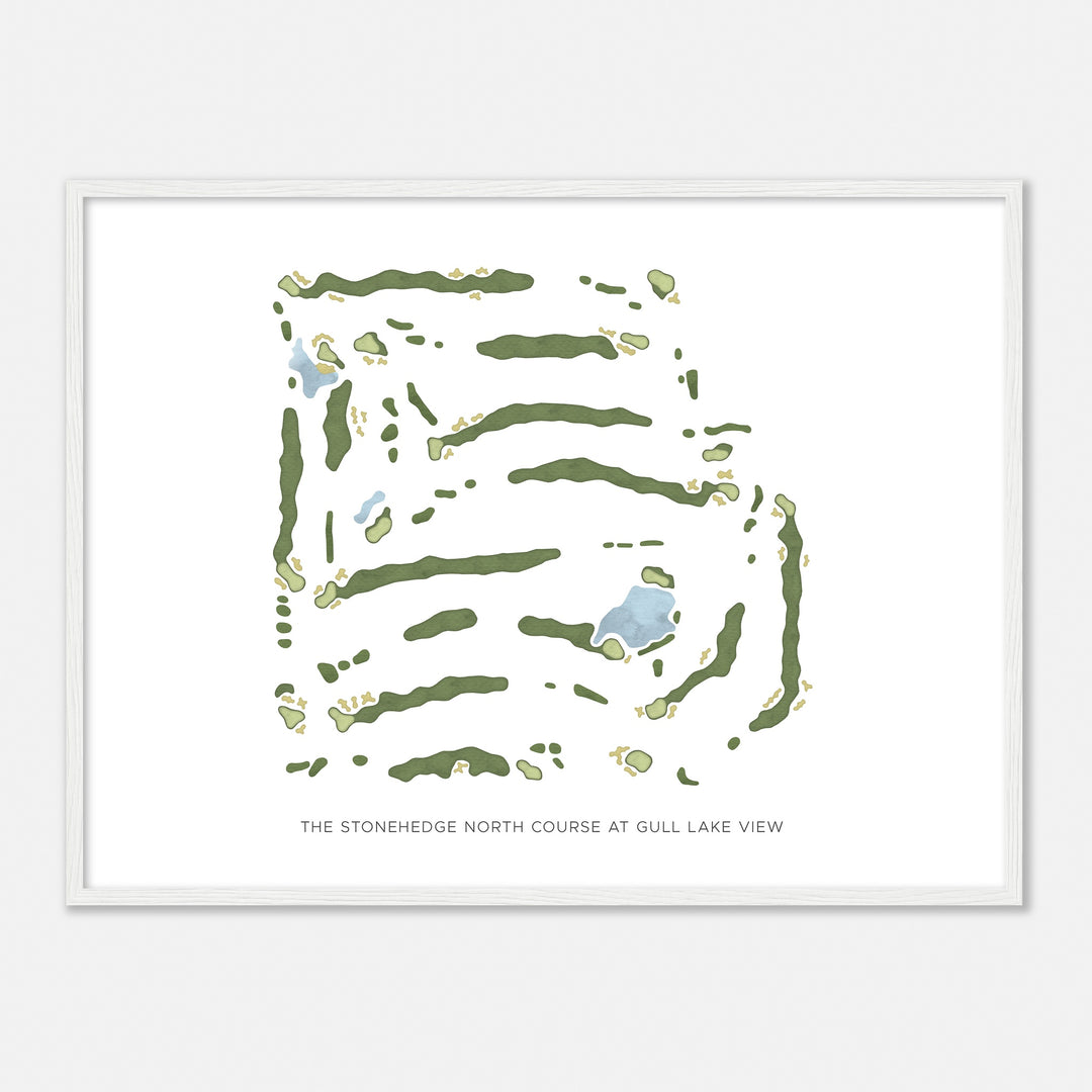Print of The Stonehedge North Course At Gull Lake View Modern Map