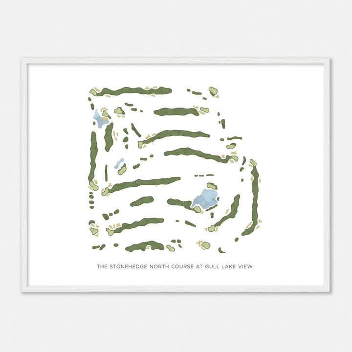 Print of The Stonehedge North Course At Gull Lake View Modern Map