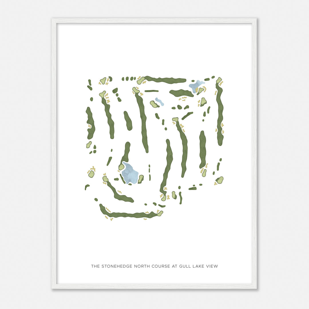 Print of The Stonehedge North Course At Gull Lake View Modern Map