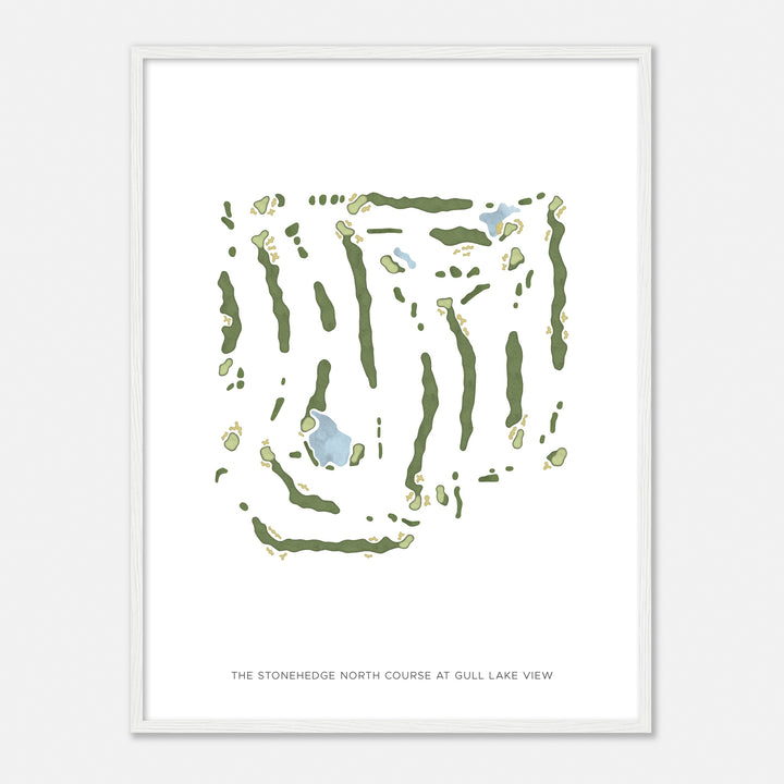 Print of The Stonehedge North Course At Gull Lake View Modern Map