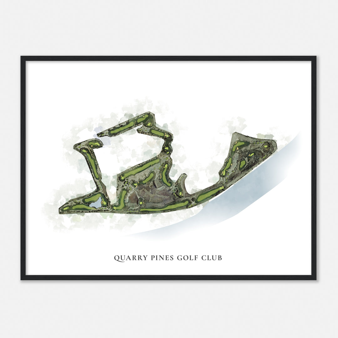 Print of Quarry Pines Golf Club Classic Map