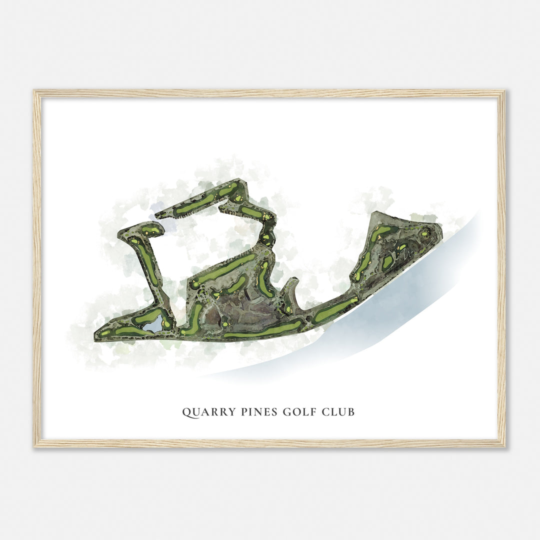 Print of Quarry Pines Golf Club Classic Map