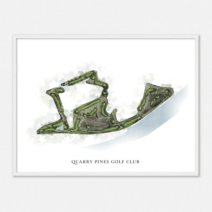 Print of Quarry Pines Golf Club Classic Map