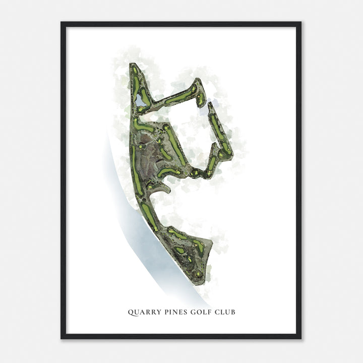 Print of Quarry Pines Golf Club Classic Map