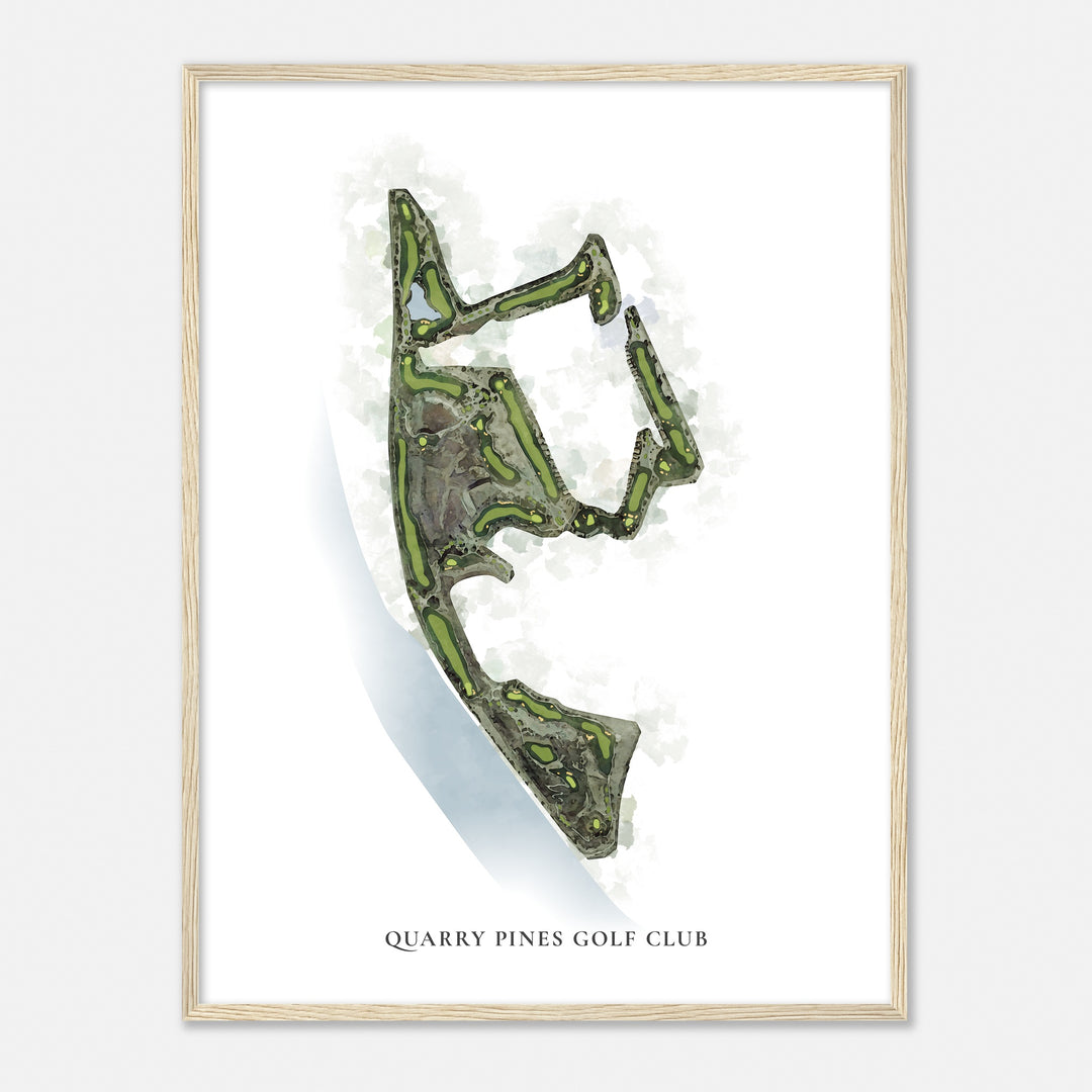 Print of Quarry Pines Golf Club Classic Map