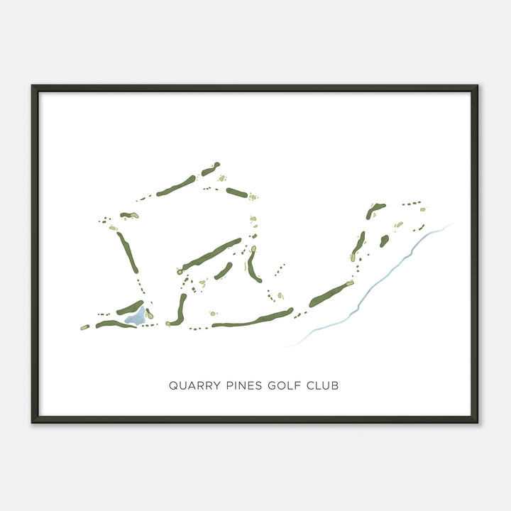 Print of Quarry Pines Golf Club Modern Map