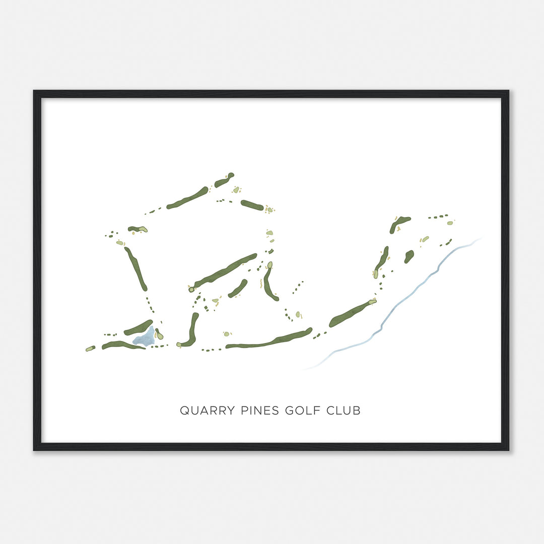 Print of Quarry Pines Golf Club Modern Map