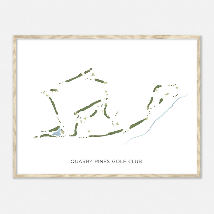 Print of Quarry Pines Golf Club Modern Map