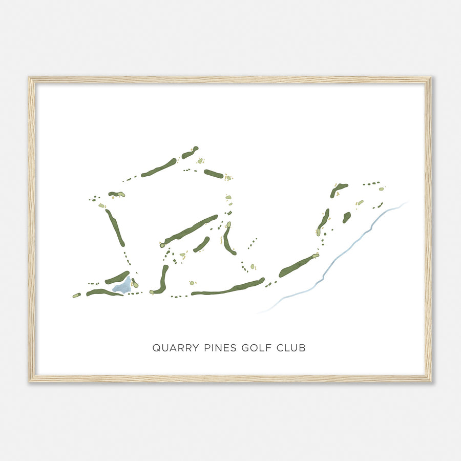 Print of Quarry Pines Golf Club Modern Map