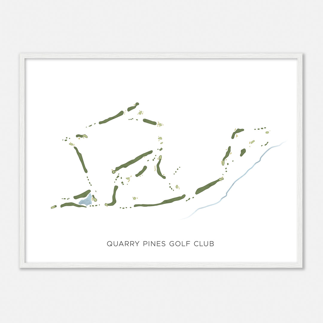 Print of Quarry Pines Golf Club Modern Map