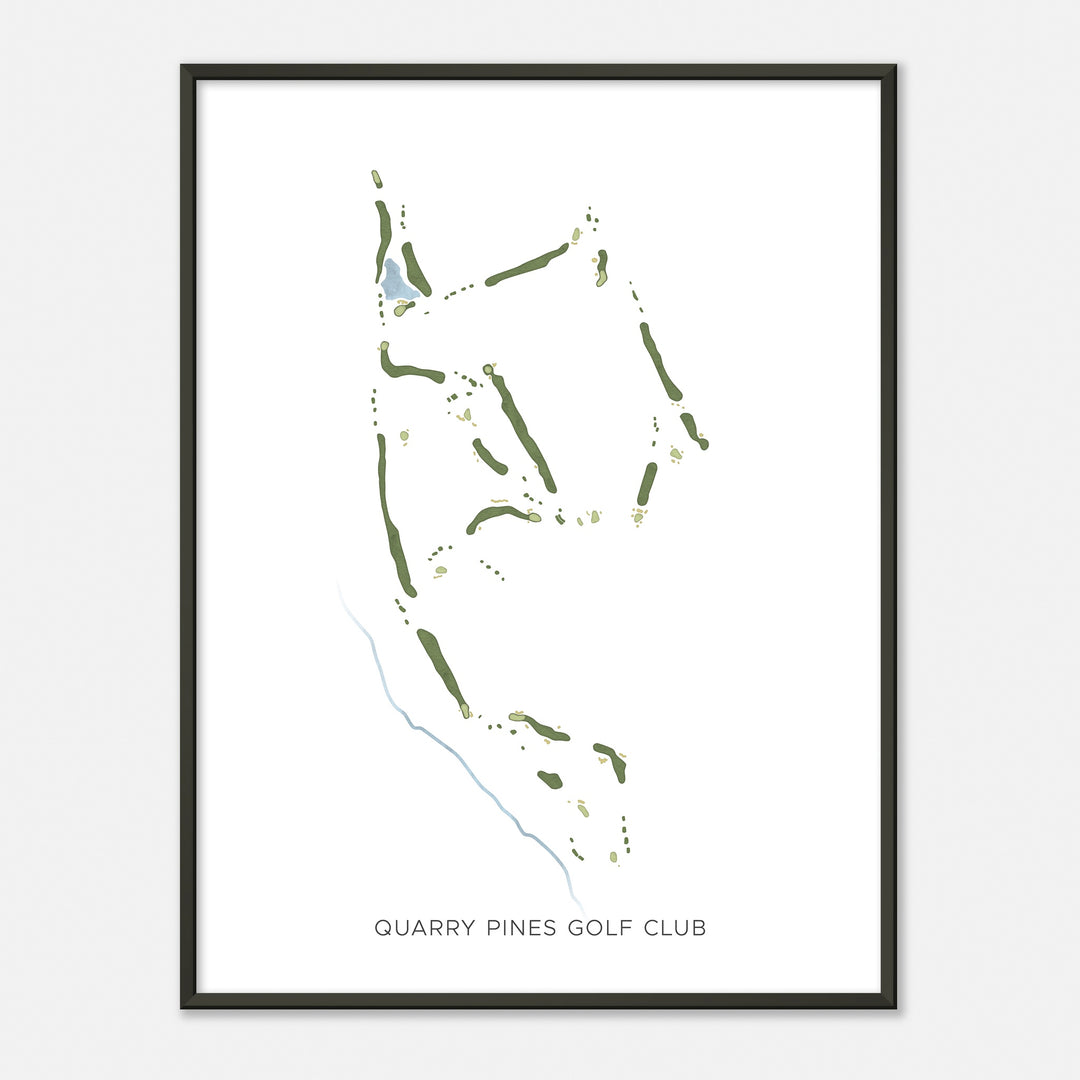 Print of Quarry Pines Golf Club Modern Map