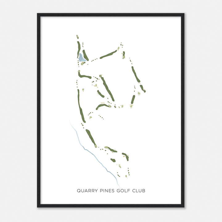 Print of Quarry Pines Golf Club Modern Map