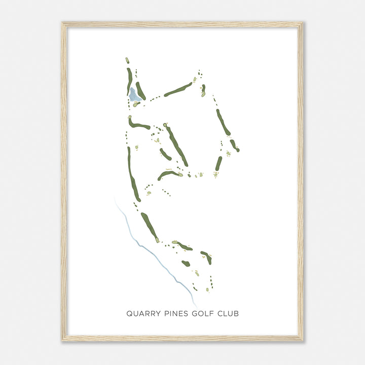 Print of Quarry Pines Golf Club Modern Map