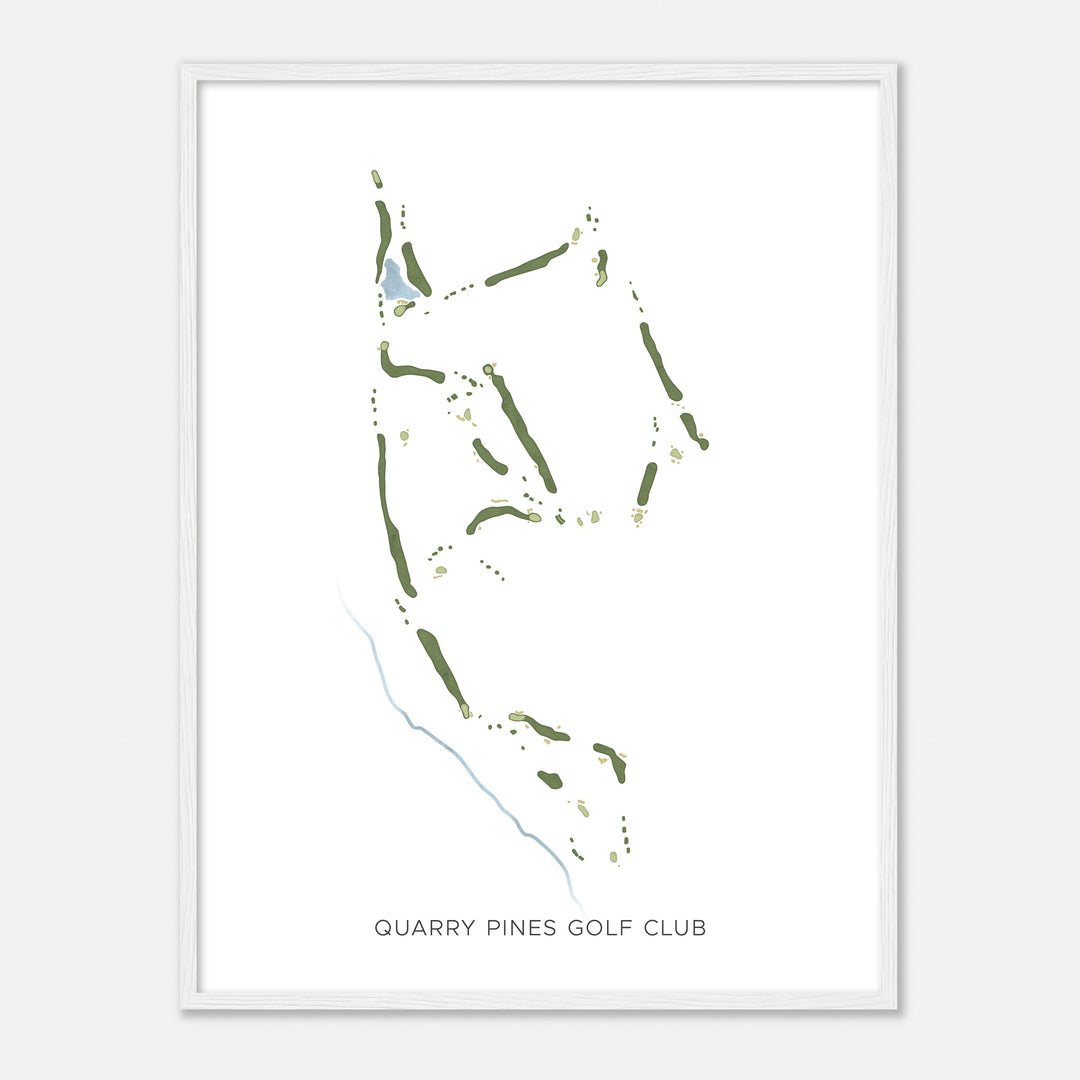 Print of Quarry Pines Golf Club Modern Map