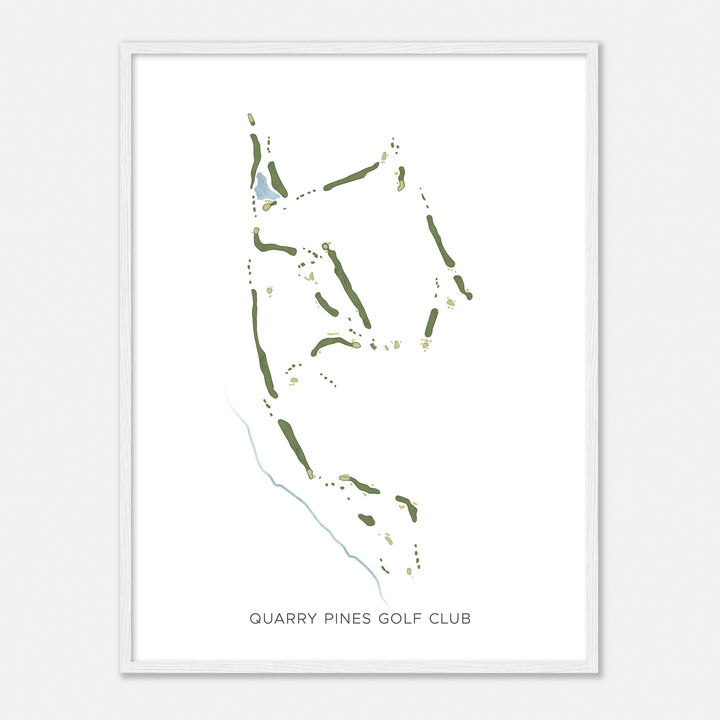 Print of Quarry Pines Golf Club Modern Map