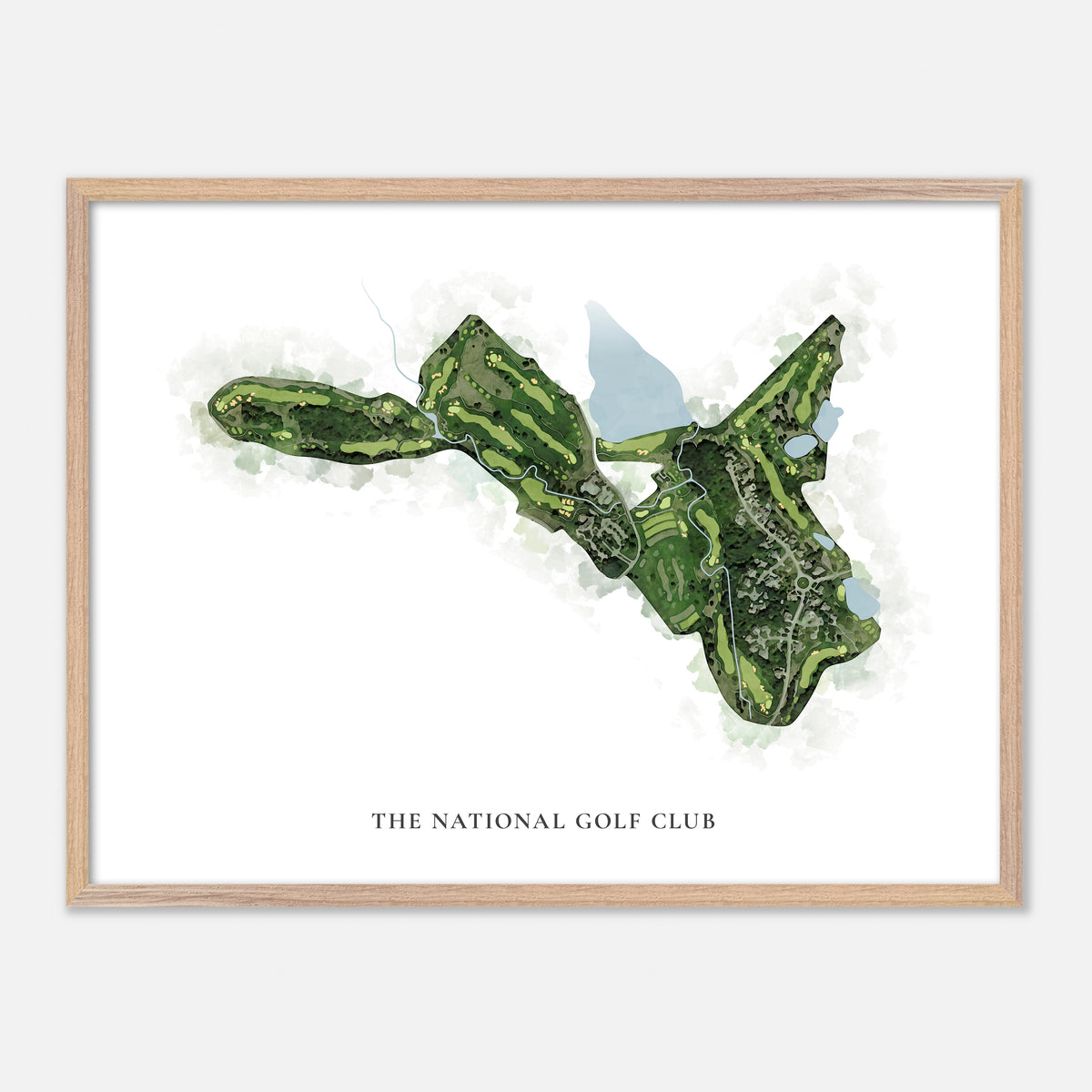 Print of The National Golf Club Classic Map