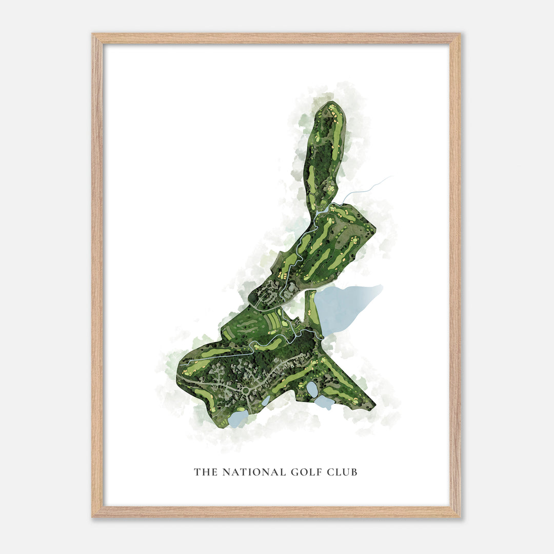 Print of The National Golf Club Classic Map