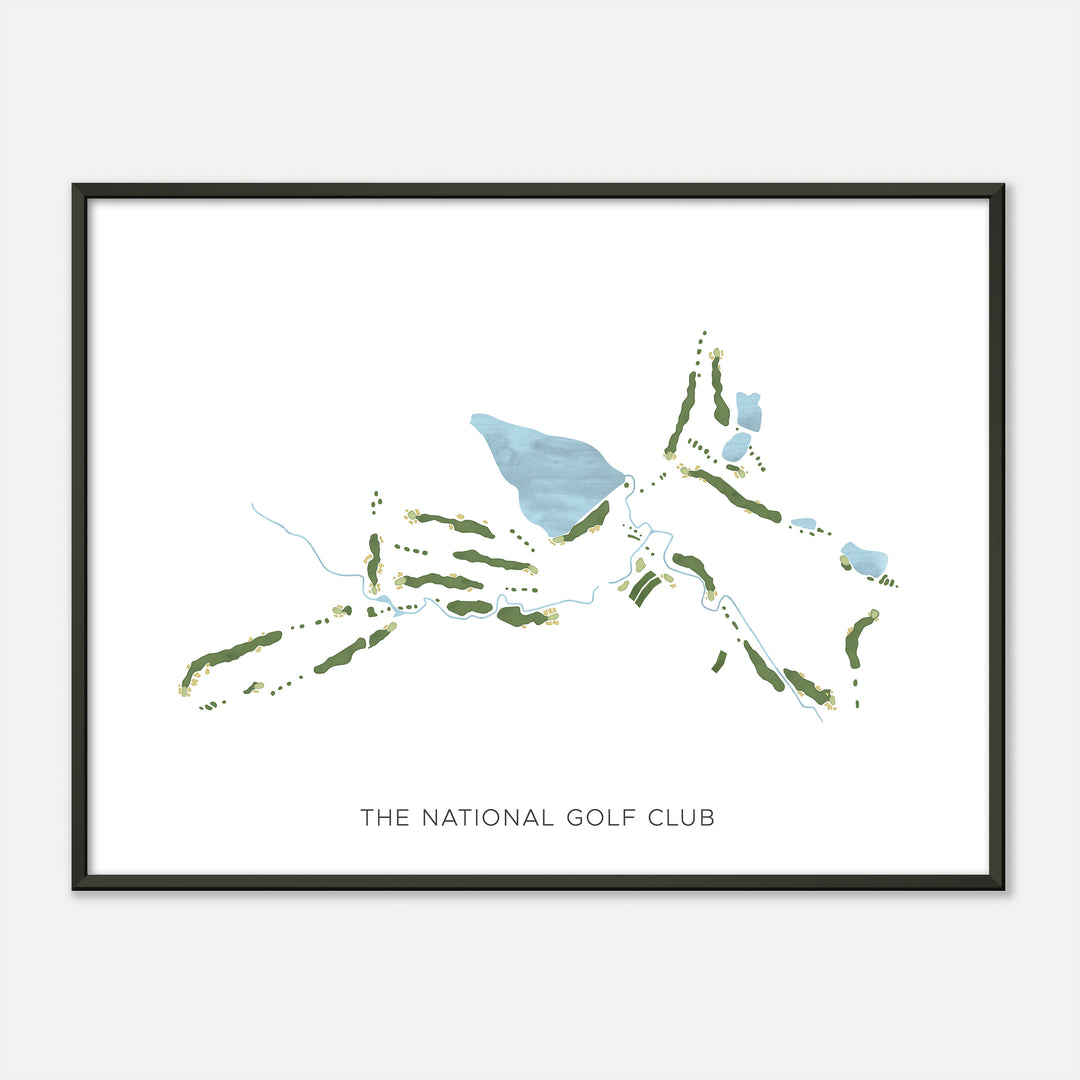 Print of The National Golf Club Modern Map