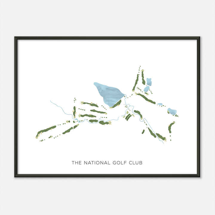 Print of The National Golf Club Modern Map