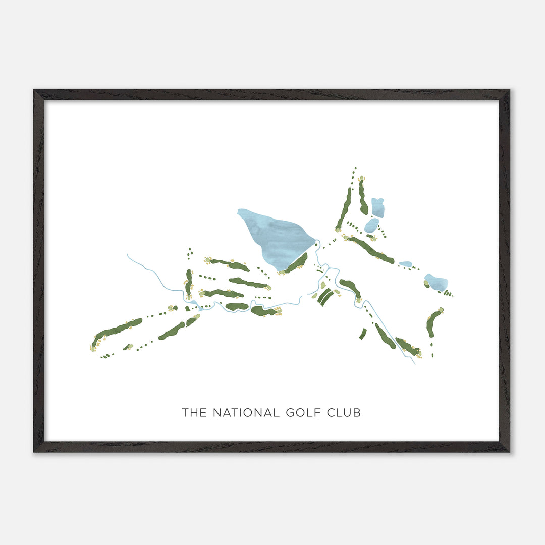 Print of The National Golf Club Modern Map