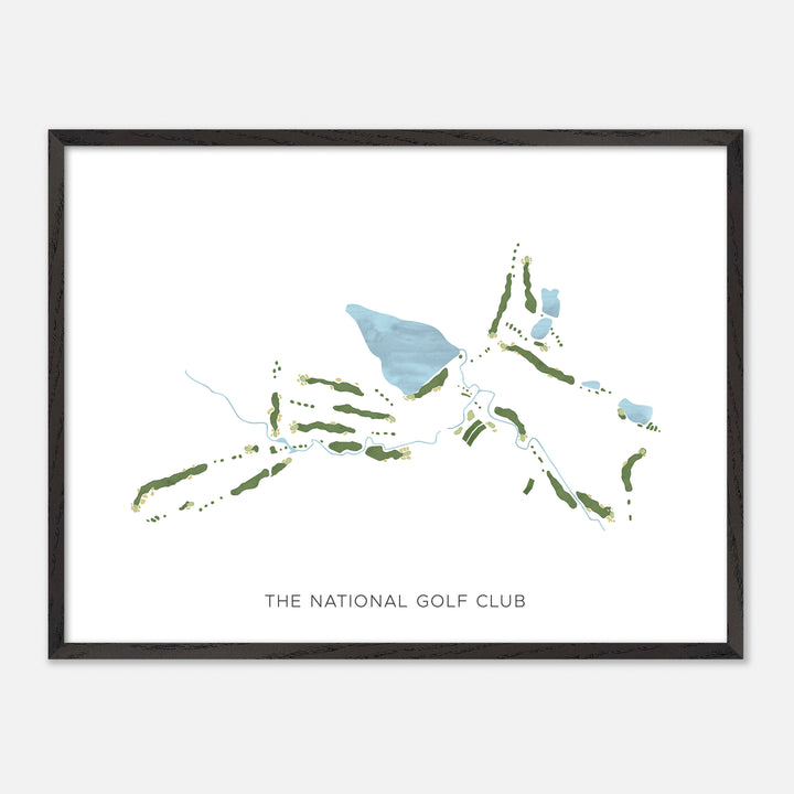 Print of The National Golf Club Modern Map