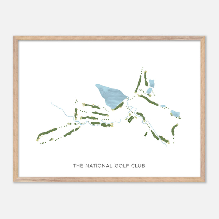 Print of The National Golf Club Modern Map