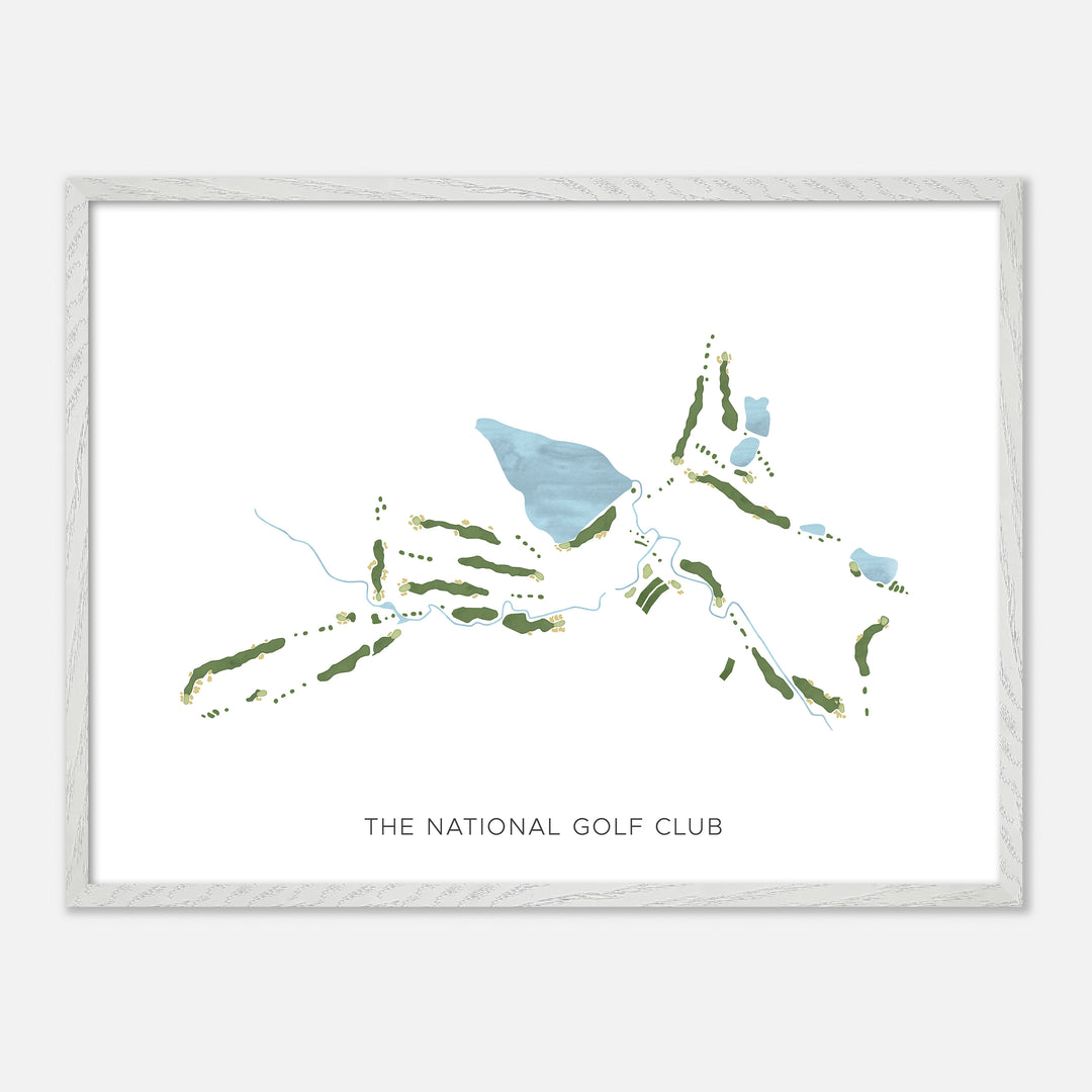 Print of The National Golf Club Modern Map