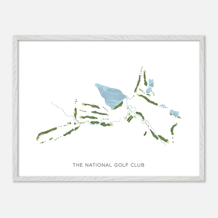 Print of The National Golf Club Modern Map