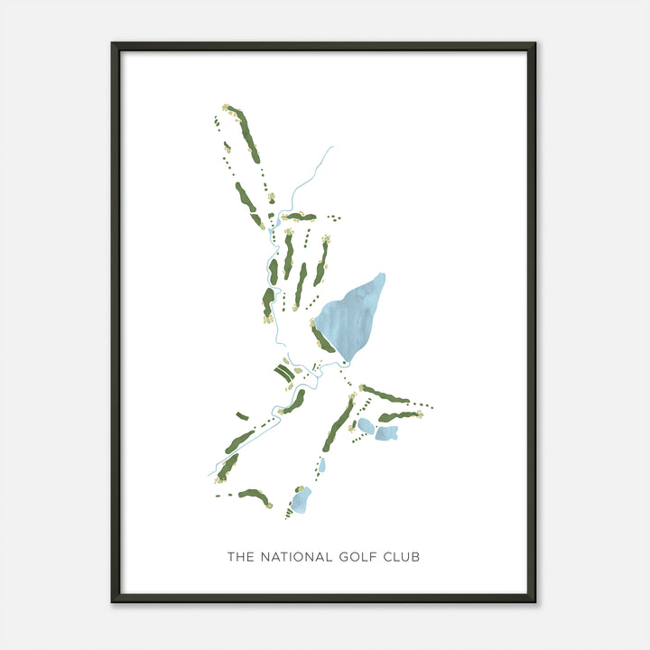 Print of The National Golf Club Modern Map