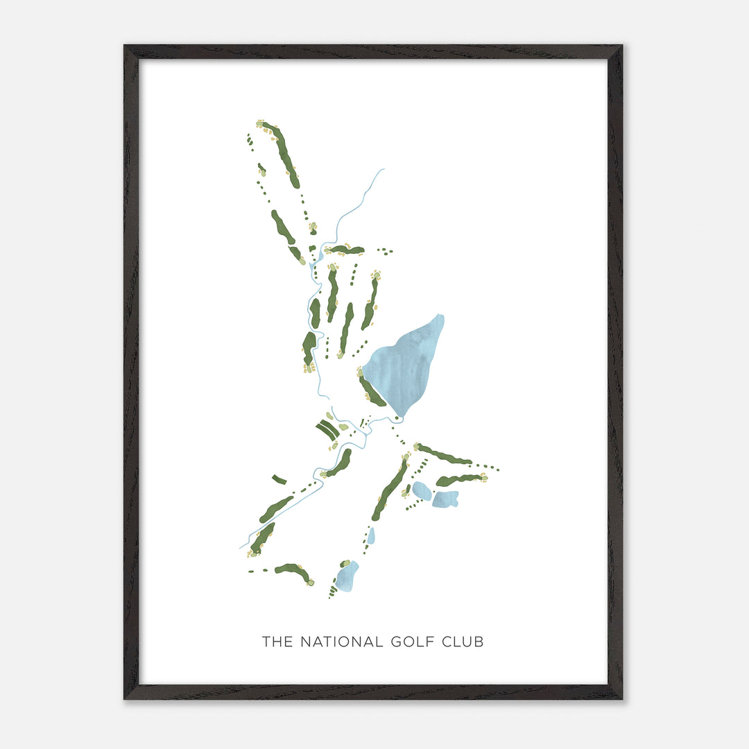 Print of The National Golf Club Modern Map