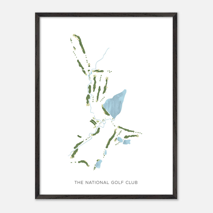 Print of The National Golf Club Modern Map