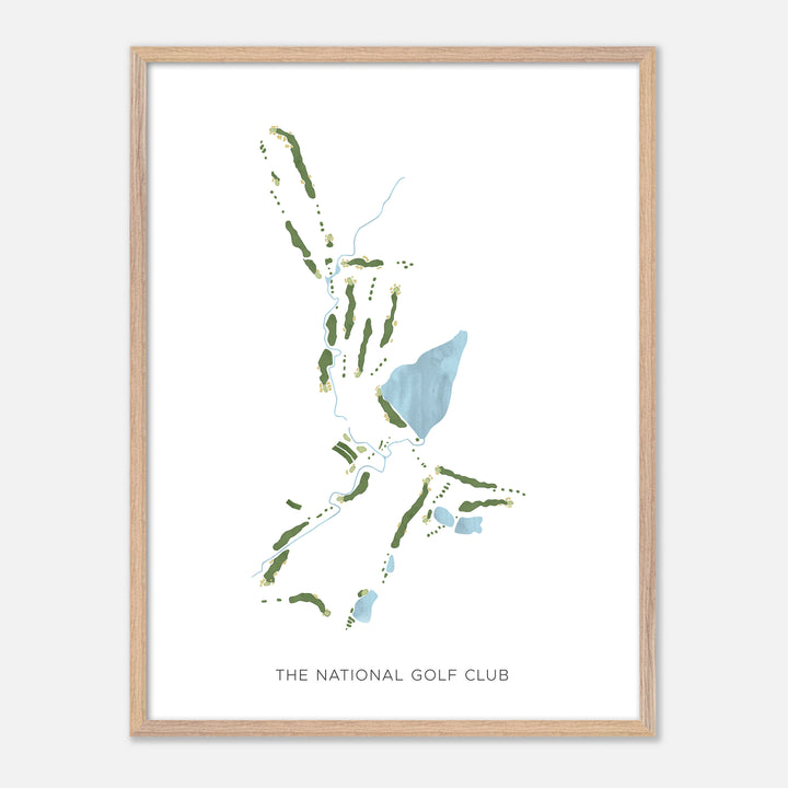 Print of The National Golf Club Modern Map