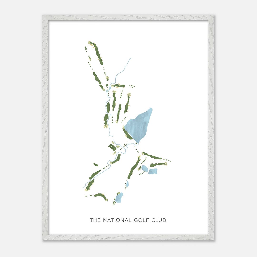 Print of The National Golf Club Modern Map